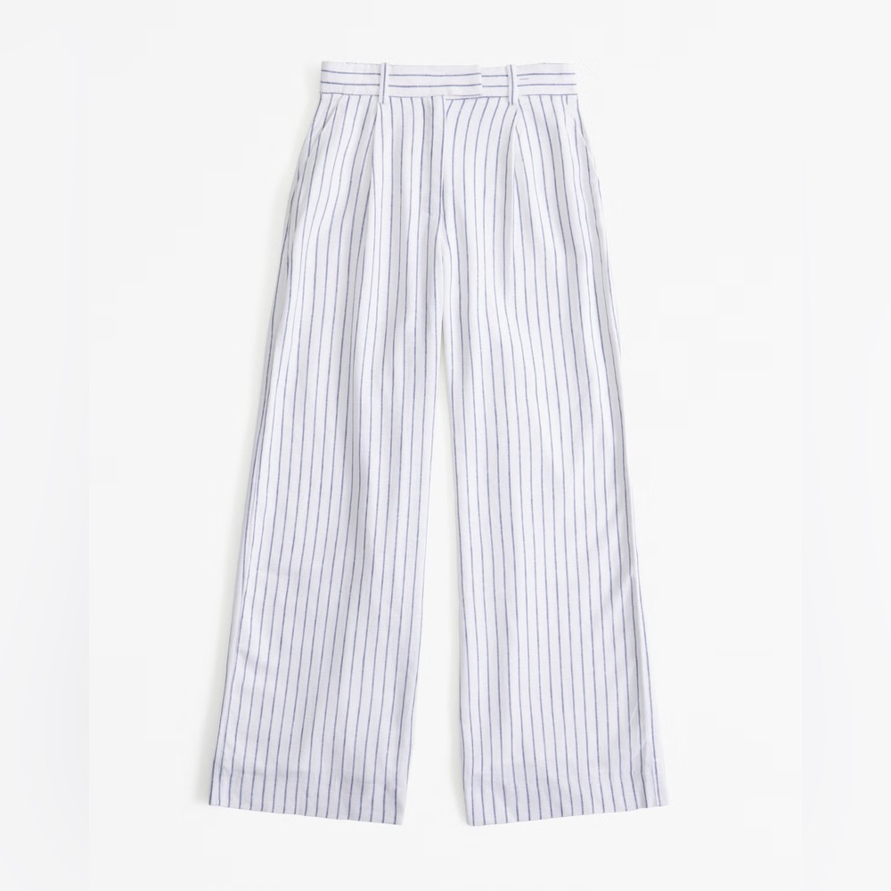 Abercrombie Harper Tailored Linen Blend Pant